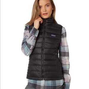 Patagonia goosedown puffer black vest small
